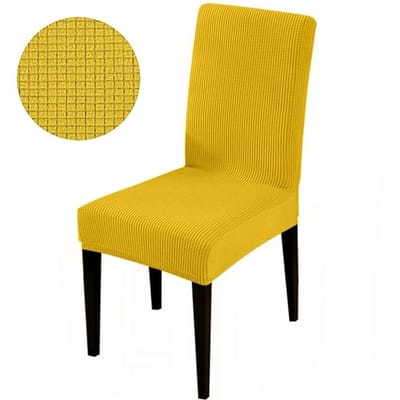 elastische hoes voor stoel universele maat goedkope stoelhoes grote elastische huiszetel zitplaats woonkamer stoelenhoezen voor thuis dineren 1 piece yellow