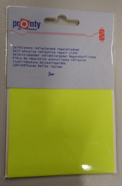 Pronty - reparatiedoek zelfklevend - reflecterend Geel.