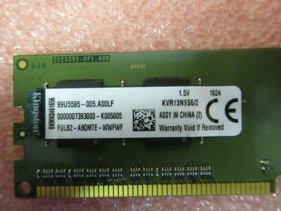 Kingston ValueRAM KVR13N9S6/2 2GB DDR3 1333MHz (1 x 2 GB)