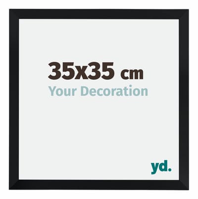 Your Decoration - Fotolijst 35x35 cm - MDF - Zwart Mat - Catania