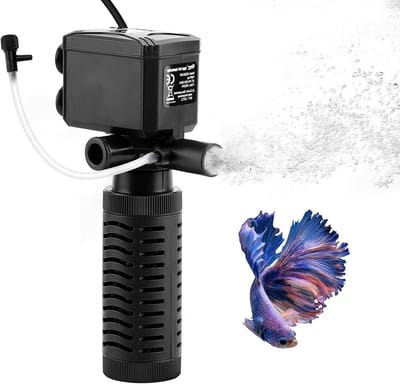 Krachtig binnenfilter voor aquaria 6W, 15W en 20W - Energiezuinig, Stil en Efficiënt