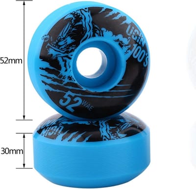 Set van 4 Duurzame Skateboardwielen 52mm PU voor Longboarden