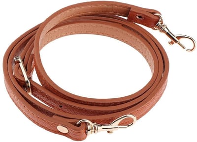 Dailygoods- Schouderriem Verstelbaar 110-120cm - PU Lederen Tasriem - Crossbody Tas - DIY Accessoires - Duurzaam - Metalen Karabijnsluiting