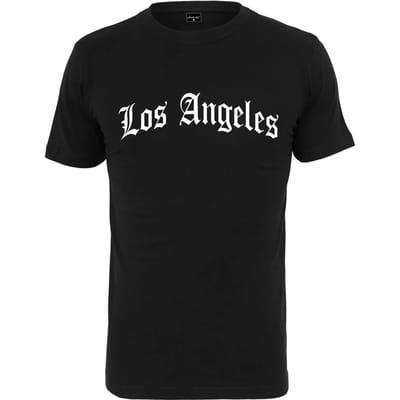 Mister Tee - Los Angeles Wording Heren T-shirt - M - Zwart