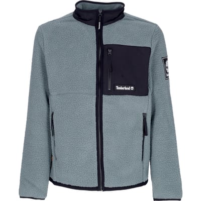 Sherpa-jack voor heren, balsemgroene teddybeer