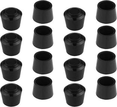 Ronde Pootdoppen - Meubeldopjes Vloerbeschermers - Meubels Beschermen - Antislip Rubber - 50 Stuks - Zwart