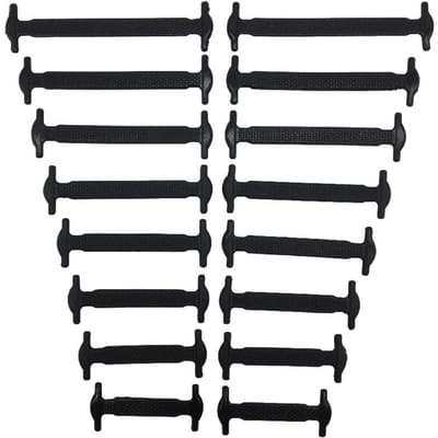 Lacets paresseux en silicone sans nœuds, design en caoutchouc élastique, lacets créatifs pour hommes et femmes, adaptés à plusieurs styles de chaussures 16PCS