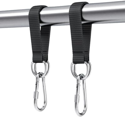 Schommel Ophangset - Hangmat Bevestiging - Buiten Ontspannen - Verstevigd Nylon - 4 Delig - Zwart