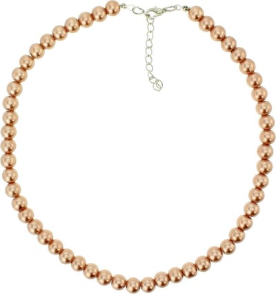 Behave - Parel Ketting Bruin - 43 cm