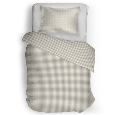 Snoozing Kaat Dekbedovertrek - Eenpersoons - 140x200/220 cm - Beige