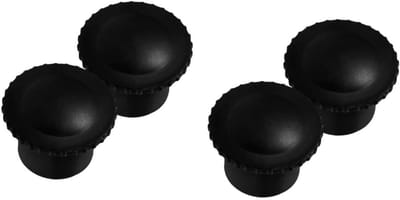 Kledingroede Eindkap - Stok Beschermer - Kleding Opbergen - Handbescherming - 5 Sets - Zwart