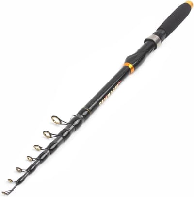 Telescopische Vishengel - Koolstofvezel Hengel - Draagbaar Vissen - Snelle Actie - 1.8 Meter