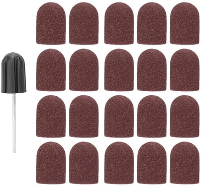 Nagelvijl bits - Slijpbanden set - Nagelkunst polijsten - Fijn schuurpapier - 16 x 25 mm - Bruin
