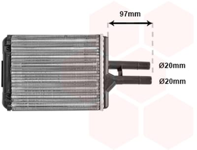 Van Wezel - KACHEL RADIATEUR VOOR OPEL VECTRA B 1995-1998 1843107