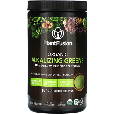 PlantFusion, légumes verts alcalins biologiques, 240 g (240g)