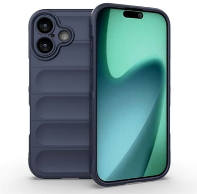 Coverup Hoesje - Geschikt voor iPhone 17 Hoesje - Coverup Hands-On Rugged Back Cover - Blauw
