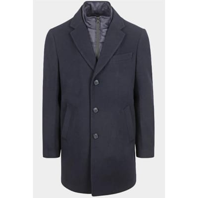 Suitable Coat Wol Twill Donkerblauw (navy) - Maat 56 - Heren - Mantels & coats