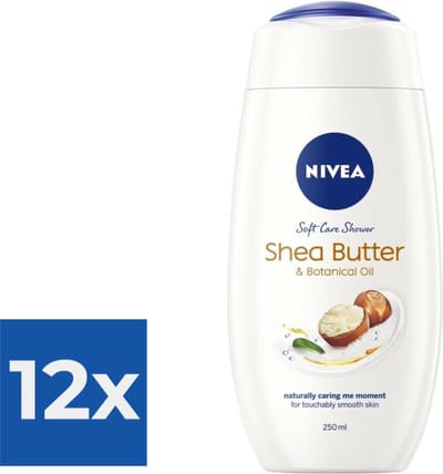 Nivea Douchegel Shea Butter & Botanical Oil 250ml - Voordeelverpakking 12 stuks