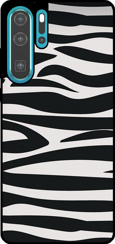 Smartphonica Telefoonhoesje Geschikt voor Huawei P30 Pro met zebra opdruk - TPU backcover case zebra design - Zwart Wit geschikt voor Huawei P30 Pro