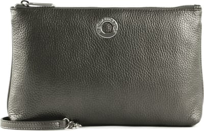MANDARINA DUCK Leren Schoudertas Avondtas Mellow Lux Pochette Graphite Donkergrijs