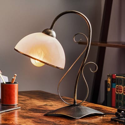 Luminex Tafellamp Antica in landhuisstijl, 1-lamp