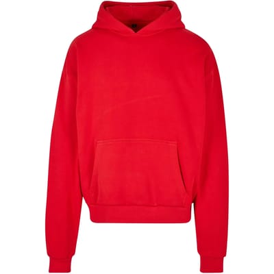 Build Your Brand - Ultra Heavy Cotton Box Hoodie - City Red maat XS