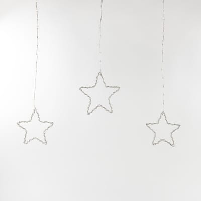 Lichtgordijn ster| 186 LEDs | 90x80 cm | Warm wit | Anna's Collection