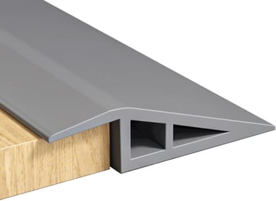 Zelfklevende Vloerstrip Drempelprofiel - Voor Overgang Tapijt en Vloer - Zonder Boren - 1m/2m Grijs