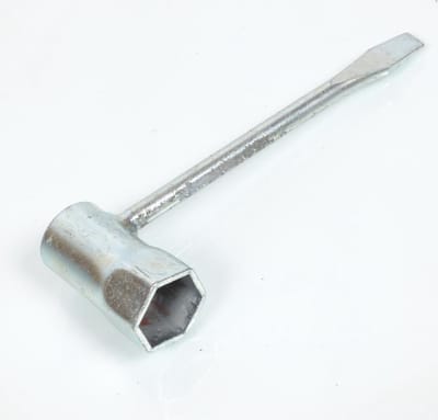 Clé à bougie coudée de 19mm avec embout tournevis plat pour tondeuse motoculture