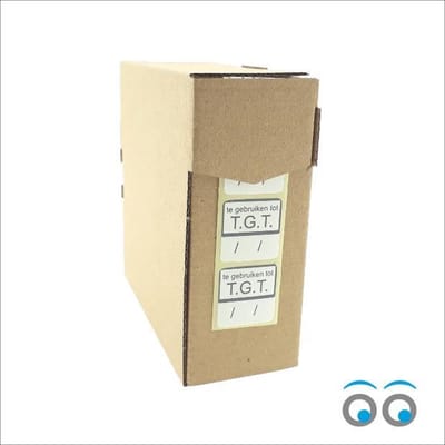 etiketten - Te gebruiken tot - 500 stuks - 25 x 25 mm