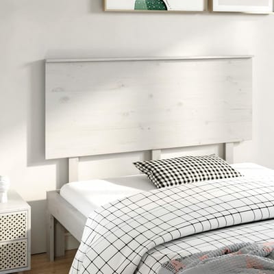 Hoofdbord voor bed - Bedhek rugleuning - Compleet maken - Massief grenenhout - 144 cm breed - Wit