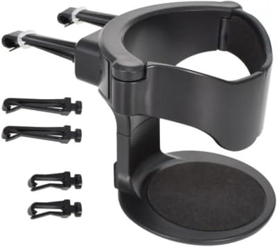 Air Vent Bekerhouder voor Auto - Universele Bekerhouder met Ventilatie Clips - Geschikt voor Drankbeker, Thermoskan en Koffiebeker - Zwart - Handig accessoire voor in de auto