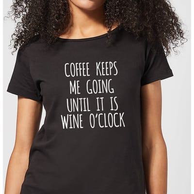 Coffee Keeps me Going Women's T-Shirt - Black - 3XL
