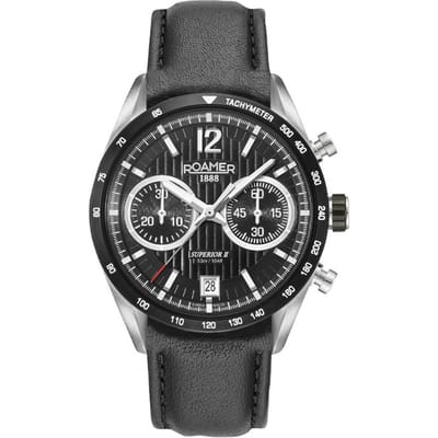 Roamer Superior Chrono II Swiss-Made Chronograaf Staal | 510818 41 54 08
