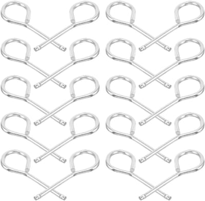 Brandblusser Pinnen - Veiligheidspinnen Blusser - Brandbeveiliging Thuis - Zware Metalen Constructie - 5.3x2x0.3cm - Zilver