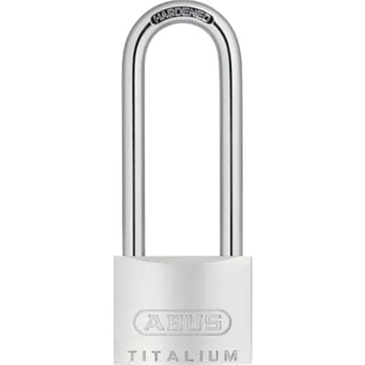 Abus Hangslot Met Sleutel Kti13/40hb63 - Massief Aluminium, Hoge Veiligheid, Lange Beugel - Behuizing 40 Mm, Beugel 63 Mm