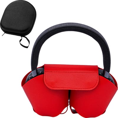 Case geschikt voor AirPods Max - Rood - Cover - Hoesje - Volledige Bescherming - Stevig