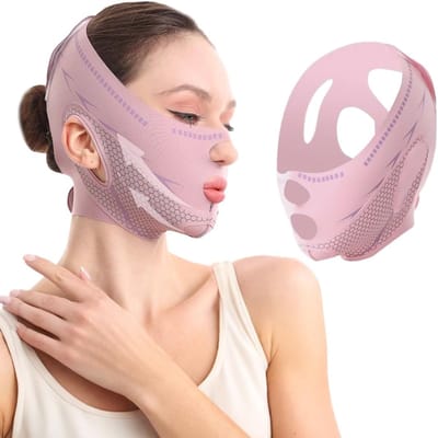 Solidchoice - V Gezichtsmaskers Herbruikbare Kinband - Lifting Masker voor Dubbele Kin en Verslapte Huid