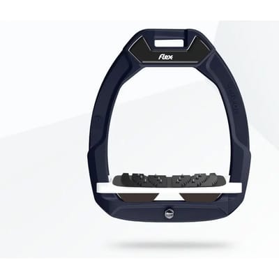 Veiligheidsjockeysporen Incliné Ultra Grip Bruin/Wit/Bruin Flex-On Safe-On