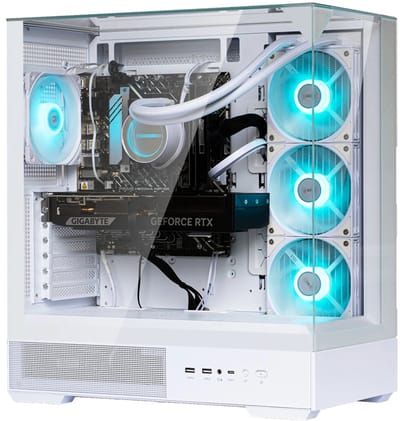 Peta GamePC P40 – Intel Core i9-12900 – Nvidia GeForce RTX 5070 12GB – 32GB RAM – 1TB SSD – High-End Gaming & Streaming PC – Windows 11 Pro – Wifi – RGB Gaming Behuizing (Wit)