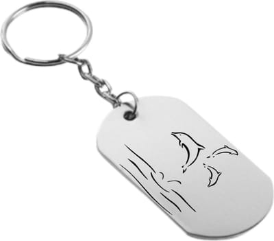 Akyol - Dolfijn sleutelhanger - Dier - Dierenvriend - Leuk kado voor iemand die van dieren houd
