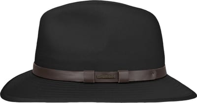 Hatland - Bomont - Katoenen regenhoed - Zwart - Maat XL - Unisex