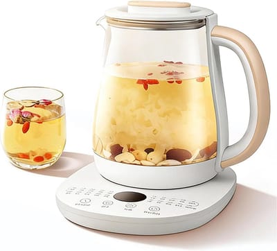 Glazen Waterkoker - Thee Machine - Warm Water Maken - 20 Voorinstellingen - 1.8L Capaciteit - Zilver