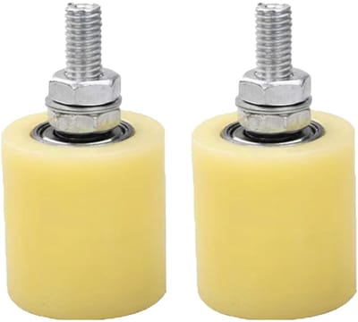 Dailygoods - 2 Stuks Schuifpoort Geleiderol Nylon Heavy Duty voor Garage en Tuin