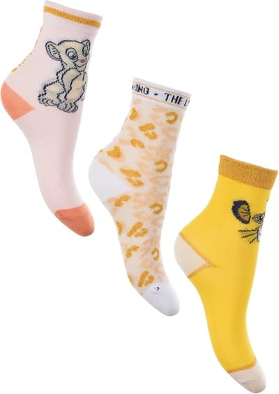Lion King - sokken Disney Classic Animals - sokken Lion King - 3 paar - maat 23/26