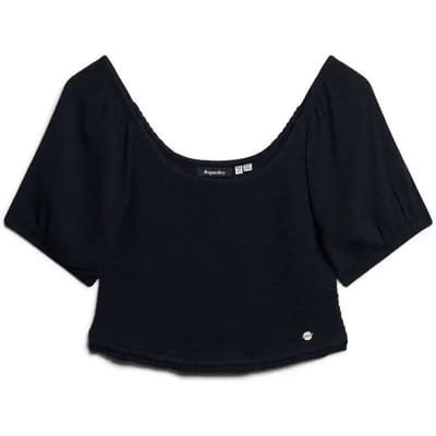 Superdry - Geweven top met smokwerk - Dames - Tops
