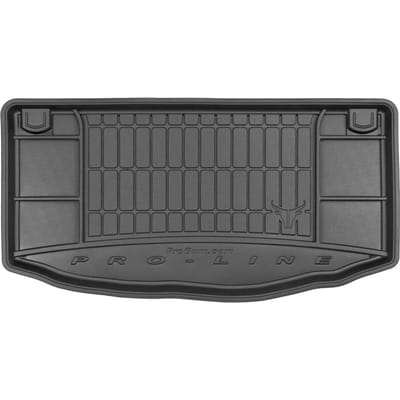 Frogum - DryZone - Kofferbakmat - Geschikt voor KIA Picanto II (2011-2017) - Zonder variabele laadvloer - TPE Rubber - Zwart
