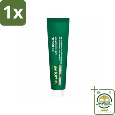 1 x Palmolive Men Scheercrème Classic 100 ml- Scheerkruid - Scheerkruid Voor Mannen - Scheerkruid Verzorgend - Scheerkruid Fris - Scheerkruid Voor Gevoelige Huid