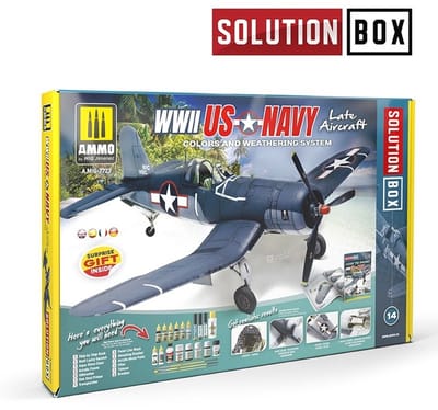 AMMO by Mig Jimenez Modelbouwdecoratie - MIG 7723 US Navy - WWII Late - Solution Box Effecten set