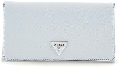 GUESS schoudertas Noelle II Xbody Flap Organizer Misty Blue Lichtblauw